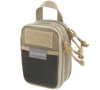 MAXPEDITION Mini organiseur de poche à double étage (10 x 6,3 x 15 cm) - Pochette tactique compatible MOLLE pour transport quotidien (kaki) 0258K