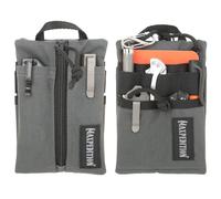 MAXPEDITION Platy Organiseur de poche, pochette à outils EDC durable pour homme, portefeuille tour de cou avec cordon en paracorde, contient lampe de poche, multitool, stylo, carnet (gris loup, 10,2 x