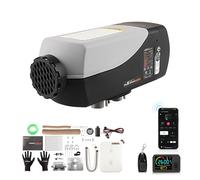 maXpeedingrods 12V 2KW Chauffage Diesel, Réchauffeur d'air Diesel stationnement Réservoir 10L avec LCD et télécommande pour voiture camions RV Croisières avec silencieux