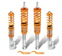 maXpeedingrods 4 Lots de Coilover Combinés Filetés pour VW Corrado Golf MK2 MK3 Jetta II? Kit de Ressorts de Suspension Amortisseurs Hauteur Réglable - Or