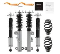 maXpeedingrods Combinés Filetés Coilover 24 niveaux réglables pour BMW E36 | pour 3er 318i 323i 325i 328i 328is, Amortisseur Suspension fileté - Noire kit abaissement auto