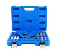 maXpeedingrods Kit de nettoyage pour injecteurs pour BMW Mercedes VW Audi Diesel Outils à essence Injecteurs Injecteurs Outil de siège d'injecteur Baie Kit de nettoyage avec brosses en fil d'acier et