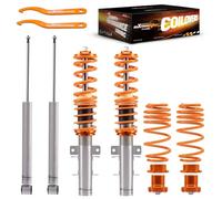 maXpeedingrods Kit de suspension fileté à double tube réglable en hauteur pour VW Polo V 6R 6C 2009 - Hayon pour Audi A1 8X1, 8XK 2010-2018 - Kit de rabaissement