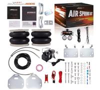 maXpeedingrods Kit de suspension pneumatique pour Nissan Interstar X70, Opel Movano X70, Renault Master X70 1998-2010, 2 soufflets d'air + compresseur + manomètre, 4000 kg 12 V
