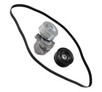 maXpeedingrods Kit d'entraînement à courroie serpentine avec tendeur et poulie de renvoi pour Nissan Rogue 2008-2013, Nissan Rogue Select 2014-2015, L4 2,5 L de gaz, remplace # 6PK1808 90K-38284