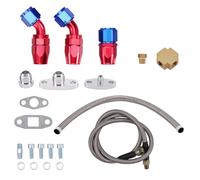 maXpeedingrods Kits de conduites d'huile turbo universelles Kits de conduites d'alimentation et de retour T3 T4 GT35 T70 T66