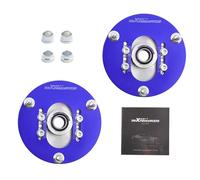 maXpeedingrods Lot de 2 plaques de carrossage d'amortisseur pour E46 Série 3 1998-2005, plaque de carrossage de suspension, matériau en alliage 6061 et ajustement précis par Blue Pillow Ball