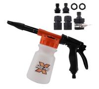 maXpeedingrods Pistolet à mousse de lavage de voiture 1 l + 4 adaptateurs lance à mousse avec rapport de mélange réglable, filetage 3/4" et raccord rapide 6-10 bar pour nettoyeur haute pression