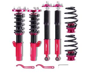 maXpeedingrods Réglable Amortisseurs Combinés Filetés pour BMW SÉRIE 3 E46 | Coilover Suspension Amortisseur fileté kit abaissement auto