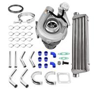 maXpeedingrods T3 Universal Turbo 0,63 A/R et Intercooler + Kit de tuyaux Intercooler 2,5" 64 mm