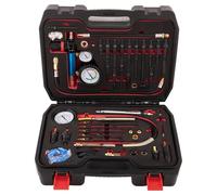 maXpeedingrods Testeur de compression 46pièces pour moteurs à essence 50Bar | et diesel pour voitures et camions, Testeur de perte de pression avec moteurs diesel et essence, 50 bar M10 M.12 M14 M.18