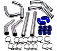 maXpeedingrods Tuyauterie Turbo Universel Kit pour refroidisseur intermédiaire en aluminium de 2,5"8,Turbocompresseur Kit de Piping Pipe pour tous les projets de bricolage Turbo