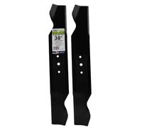 MAXPOWER 2 Blade Set for Many 38 in. Cut MTD, Cub Cadet, Troy-Bilt Mowers Replaces OEM #'s 742-0322, 742-0472, 942-0493, 50-2615, Black