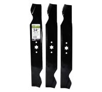 MAXPOWER 3 Blade Set for 54 in. Cut MTD, Cub Cadet, Troy-Bilt Mowers Replaces OEM #'s 742-0677, 742-0677A, 742-0677B, 942-0677, 942-0677A and 942-0677B, Black