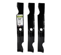 MAXPOWER 3-Blade Set for Many 50 in. Cut MTD, Cub Cadet, Troy-Bilt Mowers, Replaces OEM #'s 742-04056, 942-04056, 112-0316 and Others,Red