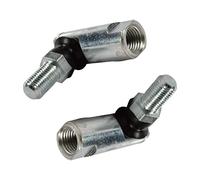 Maxpower 335989 (2) Joints à rotule universels pour Tondeuse à Gazon MTD Murray et Snapper, 3/8"-24, Argent