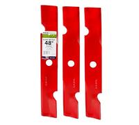 Maxpower 561144B Lot de 3 Lames à Levage élevé pour Exmark 122 cm Remplace Les numéros OEM 103-6401 et 103-6401-S Rouge