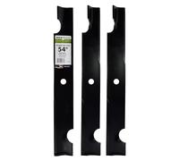 Maxpower 561149B Jeu de 3 Lames pour Tondeuse Cut Bad Boy 137,2 cm Remplace OEM n° 038-0005-00 Noir