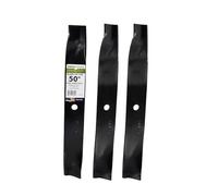 Maxpower 561381B Lot de 3 Lames à Levage élevé pour tondeuses Toro Time Cutter Z 127 cm Remplace OEM n° 110-6837-03, Noir