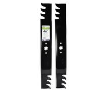 MAXPOWER 561544XB Lot de 2 Lames de paillage commerciales pour Coupe MTD Cub Cadet, Troy-Bilt, 742-04290-X, 942-04290-X, 942-04361, Noir