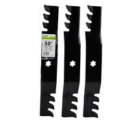 MaxPower 561545X Lot de 3 lames de paillage résistantes pour tracteurs, Cub Cadet/MTD 742-04053A, 942-04053A, 742-04053 et 042-04053