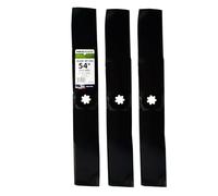 Maxpower 561813 Jeu de 3 Lames pour John Deere Rider 54" Remplace GX21380 et GY20684