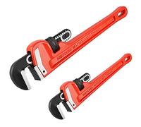 MaxPower Cle a Griffe 2 Pièces Longueur 350 mm et 250 mm Clé à Tube Stillson - Clé a Griffe Ouverture 70 mm et 43 mm