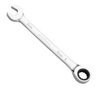 MaxPower Clé Mixte à Cliquet de 15 mm ngrenage de Qualité Industrielle Avec 12 Points, Cliquet à 72 Dents, Fabriquée en Acier Cr-V Forgé et Traité Thermiquement Avec Revêtement Chromé