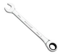 MaxPower Clé Mixte à Cliquet de 19 mm, clé à Engrenage de Qualité Industrielle Avec 12 Points, Cliquet à 72 Dents, Fabriquée en Acier Cr-V Forgé et Traité Thermiquement Avec Revêtement Chromé