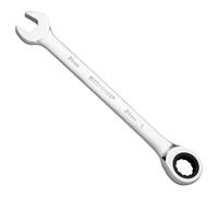 MaxPower Clé Mixte à Cliquet de 24 mm, clé à Engrenage de Qualité Industrielle Avec 12 Points, Cliquet à 72 Dents, Fabriquée en Acier Cr-V Forgé et Traité Thermiquement Avec Revêtement Chromé