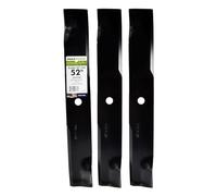 Maxpower Lot de 3 Lames 561145B pour de Nombreuses tondeuses Cut Hustler de 132,1 cm, remplace Les modèles OEM 795526, 603995, 783753 et Dixie Chopper 30227-52X, Noir