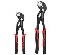 MAXPOWER Pince Multiprise Réglable Serrage Rapide Jeu de 2 Pièces 190 et 250 mm Pince Plombier