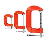 MAXPOWER Serre-joints en C Clamp Lot de 3 G Clamp serres-joints Set for woodworking,Serre-joint en G 25mm/50mm/75mm (1”/2”/3”)