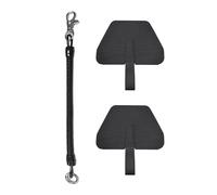 MAXQUU 1 chaîne de téléphone portable avec 2 inserts, cordon universel, cordon porte-clés avec cordon flexible en fil spiralé (noir), 27,4 cm, Polychlorure de vinyle