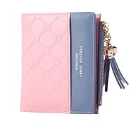 MAXQUU 1 porte-monnaie avec plusieurs emplacements pour cartes et compartiments, mini porte-monnaie pour femme, porte-monnaie court, grande capacité, porte-carte Snap (rose), Rose, 11*9*1,5cm, Moderne