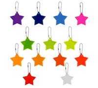MAXQUU 13 pièces pendentifs étoiles réfléchissants colorés, Ensemble de Feuilles réflectrices pour Enfants, Porte-clés pour Enfants, Pendentif réfléchissant, Pendentif Lumineux pour Le Cartable