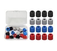 MAXQUU 16 pièces Bouchons d'oreille en Mousse à mémoire de Forme avec 1 boîte de Rangement Bouchons d'oreille de Remplacement Couverture insonorisée pour Casque antibruit tête d'écouteur Bouchons d'o