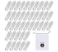 MAXQUU 40 Pièces Pinces à Quatre Griffes en Métal pour Rideaux Épais, à Plis Crayon