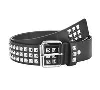 MAXQUU Ceinture Bullet Cloutée, Accessoires Goth et Punk, Réglable pour Homme et Femme (115cm)