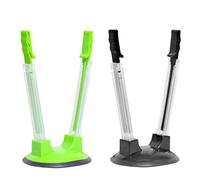 MAXQUU Lot de 2 porte-sacs alimentaires en plastique pliables et rétractables - Support de sac de rangement pratique - Support de sac frais à suspendre - Porte-sacs à clip