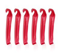 MAXQUU Lot de 6 tiges d'insertion de pneus en plastique, tiges d'insertion de pneus de vélo, outils de remplacement pour pneus de vélo de montagne et pneus de vélo pour enfants (rouge)