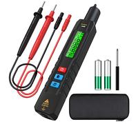 MAXRIENY Testeur de tension Affichage 3 résultats détecteur de tension avec thermomètre infrarouge et multimètre VFC pour Auto HVAC Automobile Industrie Cuisinier