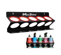 Maxshine Support Universel pour Flacon pulvérisateur - Organiseur Mobile et Garage de Voiture, Peut contenir 5 pulvérisateurs (473,6 g) avec 4 Petits Trous, Design léger, Montage Mural Facile (Lot de