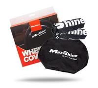 Maxshine Universal 4 Pack Wheel Cover (Black) - Fits Wheel Rims Up to 22” Diameter for Cars, RVs, Trailers, Campers, Trucks, Jeeps & SUVs - Auto Detailing Accessories for Wheel Protection