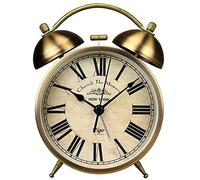 Maxspace Réveil à Double Cloche de 10,2 cm avec rétroéclairage et Volume Fort pour Les Personnes Qui dorment lourdement - Fonctionne avec Piles pour Chambre à Coucher