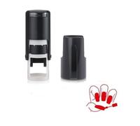 MaxStamp Tampon auto-encreur en caoutchouc (petit, rectangulaire, rouge) 10 mm pour propriétaires ou directeurs de salons de manucure