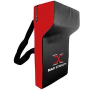 MAXSTRENGTH Bouclier de frappe de rugby robuste de qualité professionnelle en mousse haute densité (noir/rouge : simple)