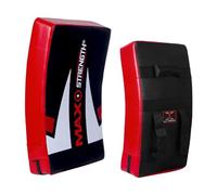 MAXSTRENGTH Bouclier de frappe pour entraînement de kickboxing | Coussinet incurvé de boxe thaïlandaise | Idéal pour MMA, arts martiaux, entraînement de karaté, 12 cm d'épaisseur