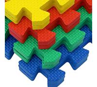 MAXSTRENGTH Lot de 32 tapis épais en EVA multicolores à emboîter - 12 mm - Idéal pour l'exercice ou le jeu d'enfant