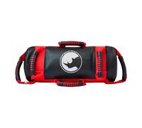 MAXSTRENGTH® Sac de musculation rempli de poids 10 kg/20 kg pour entraînement de fitness, crossfitt, course à pied, sacs d'entraînement (noir/rouge : 15 kg)